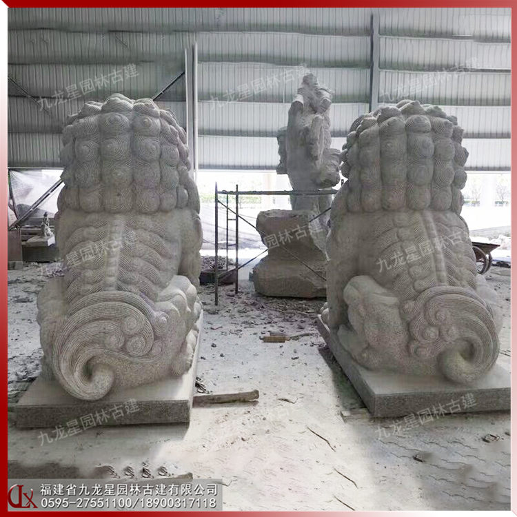 門(mén)口石獅子一對(duì)
